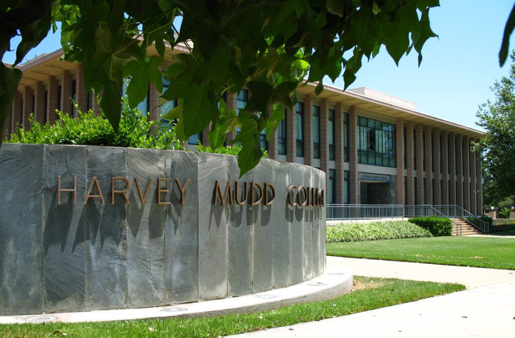 Harvey Mudd College; collegadvisor.com image: a photo of Harvey Mudd College's sign and campus