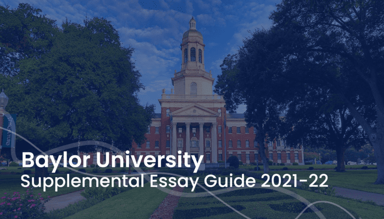 supplemental essays for baylor university