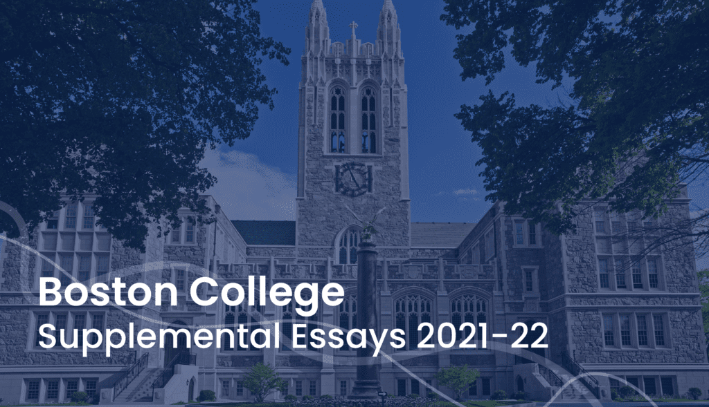 boston college essay 2021
