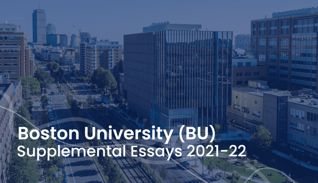 boston university supplemental essays 2021