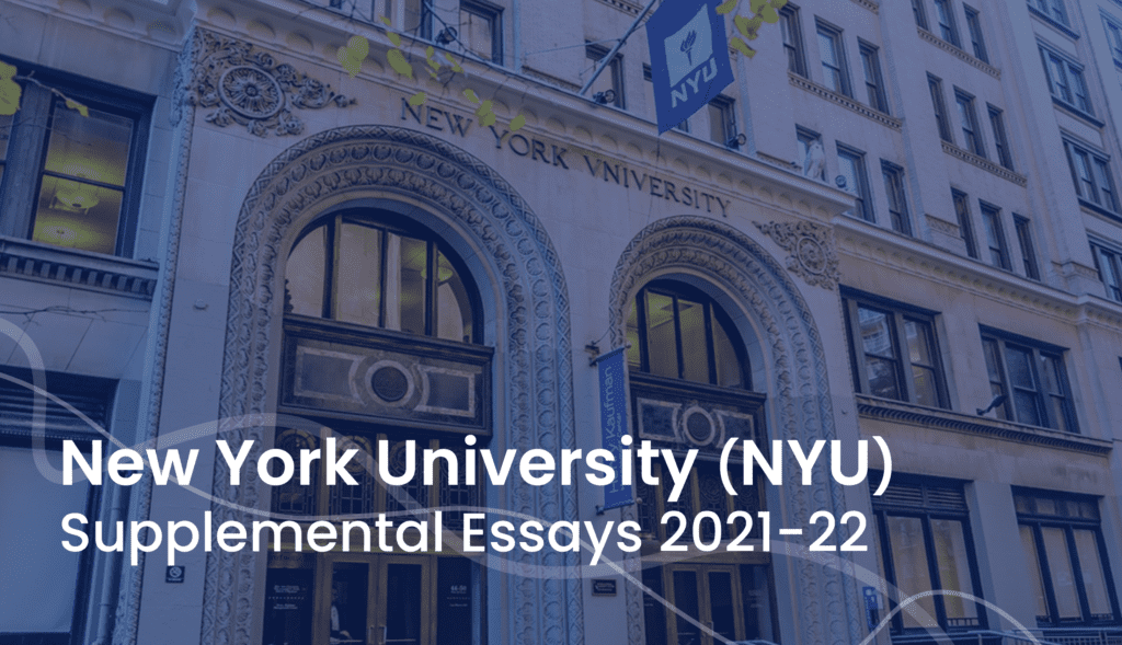 nyu supplemental essay prompt