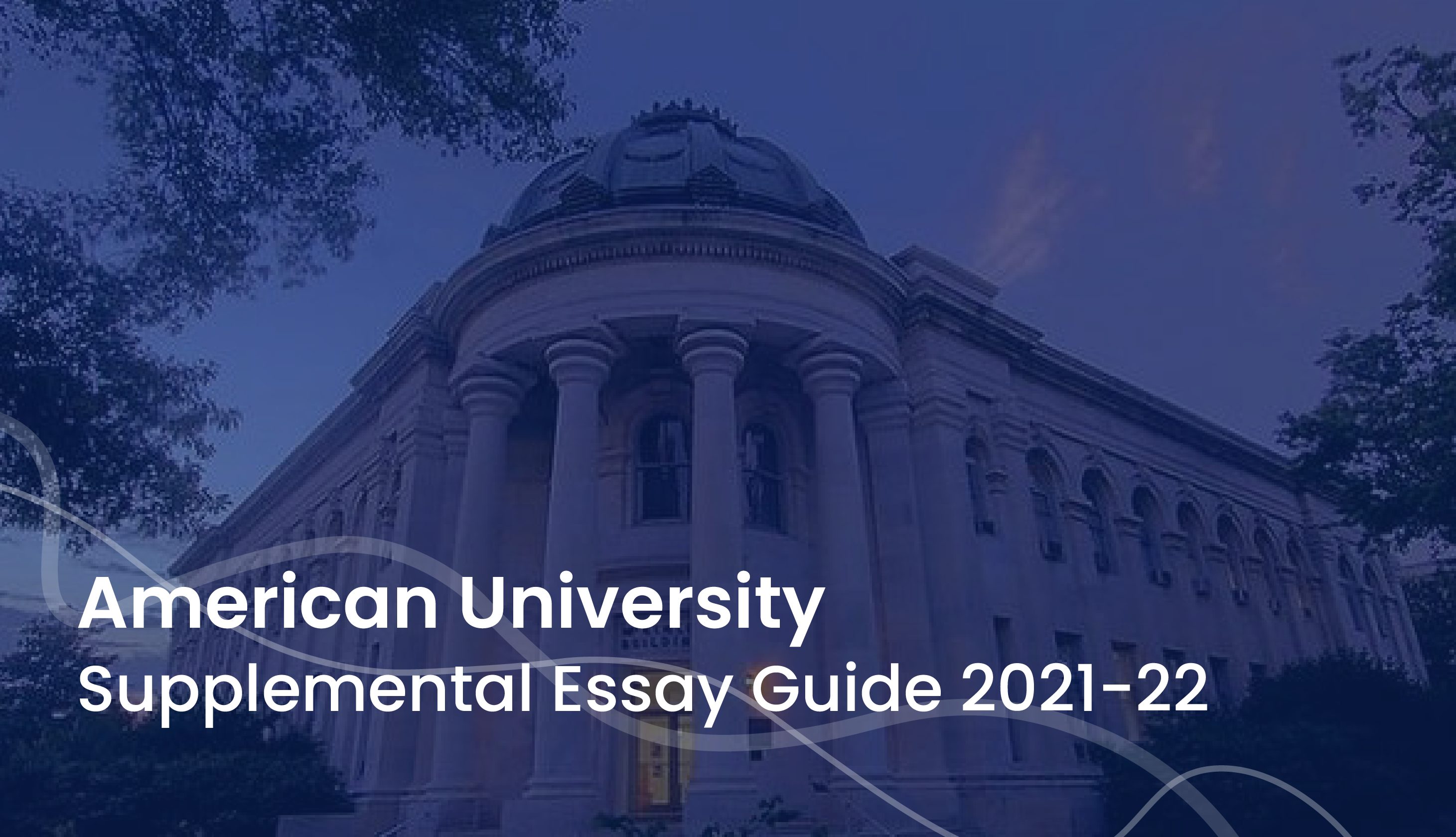 american university supplemental essays