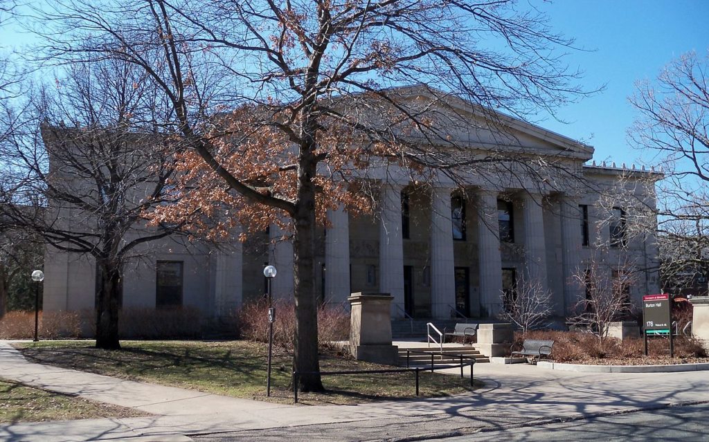 University of Minnesota supplemental essay image; collegadvisor.com: a photo of Burton Hall on UMN-Twin Cities campus