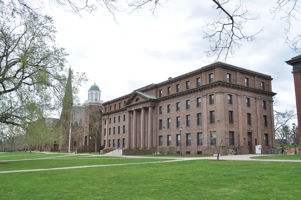 how to get into wesleyan university; collegeadvisor.com image: a photo of wesleyan university's college row