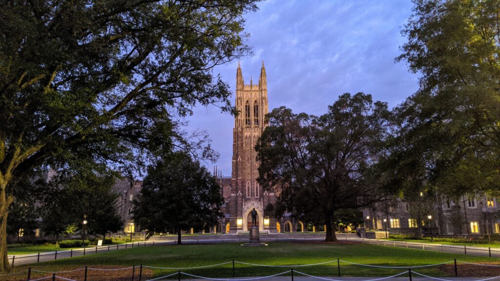 test-optional colleges, Duke University