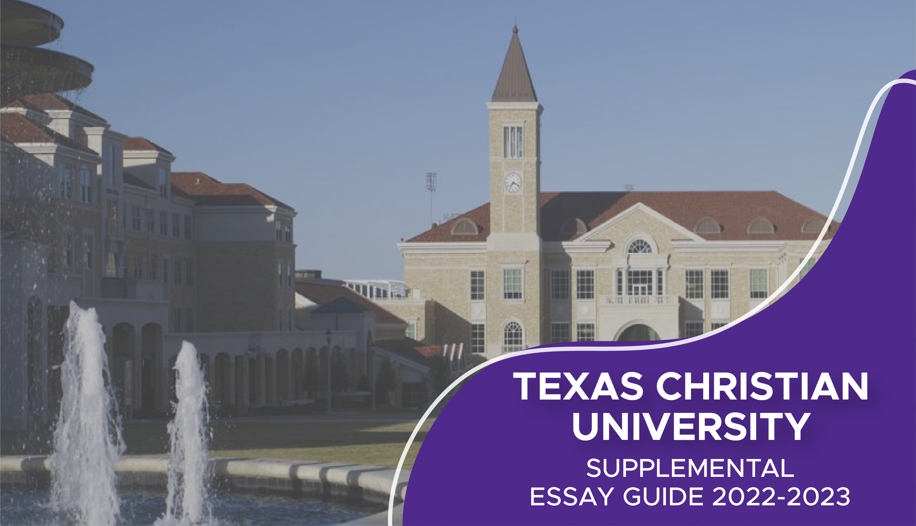 TCU Supplemental Essays TCU Essay Prompts