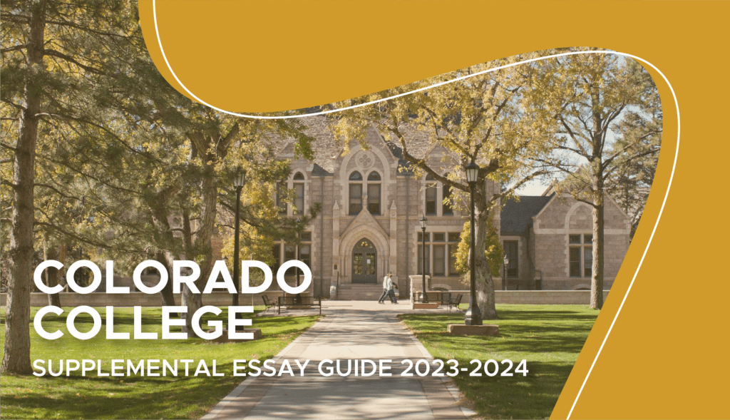 colorado college supplemental essay examples