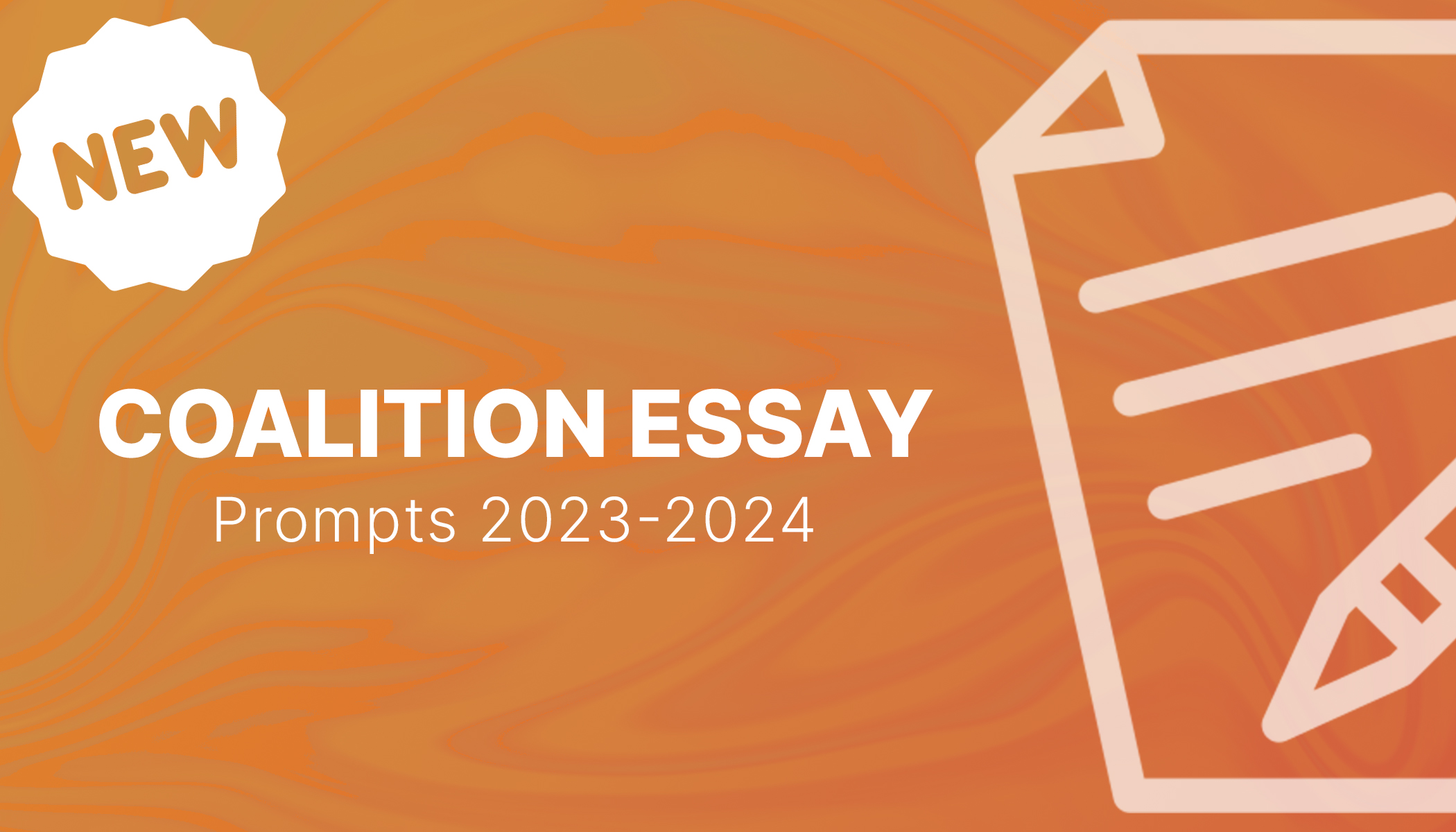 Coalition Essay Prompts 20232024