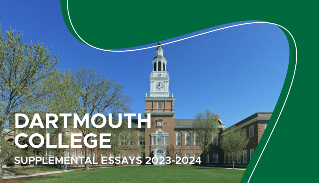 dartmouth supplemental essays 2023