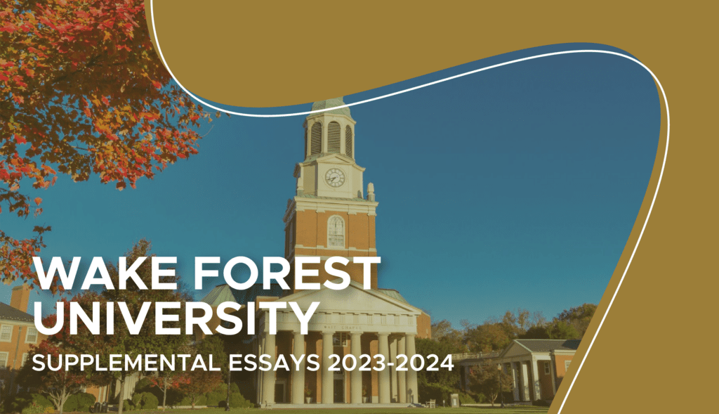 wake forest supplemental essay examples