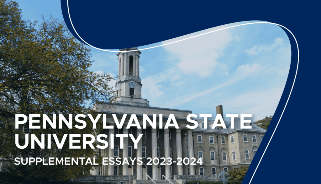 Penn State Supplemental Essay Schreyer Honors College Essays