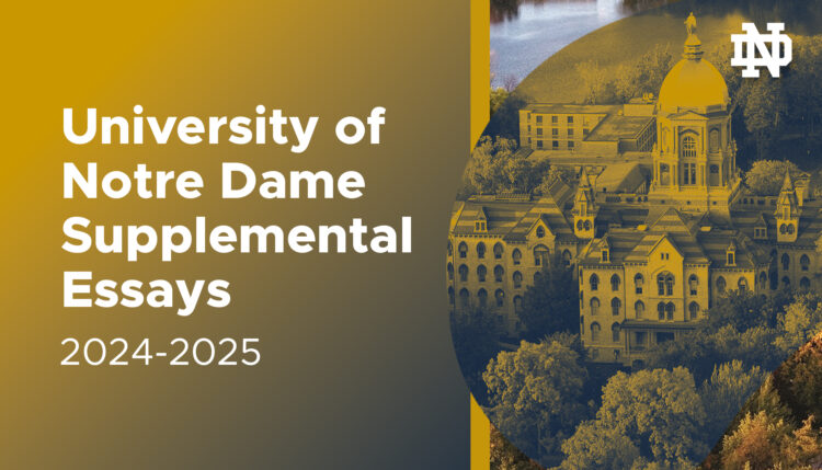 Notre Dame supplemental essays