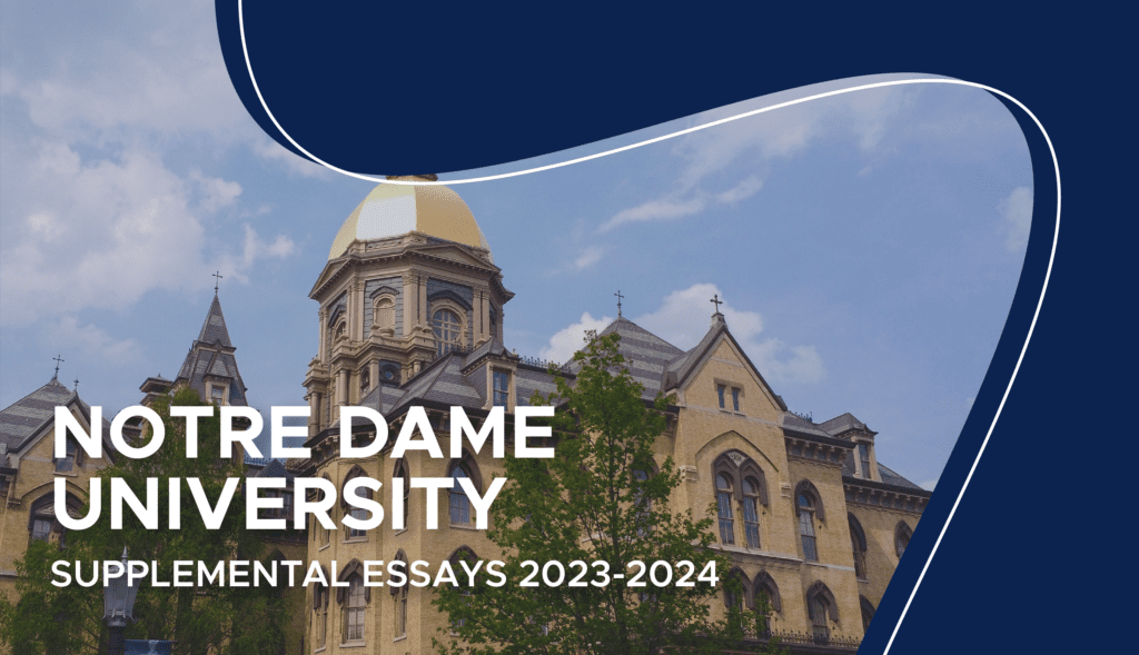 notre dame supplemental essays