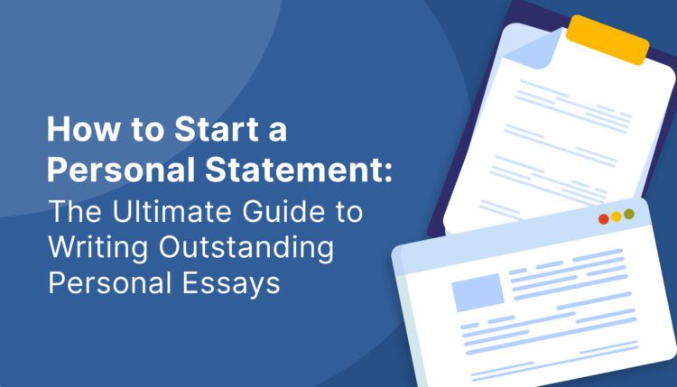 how to start a personal statement