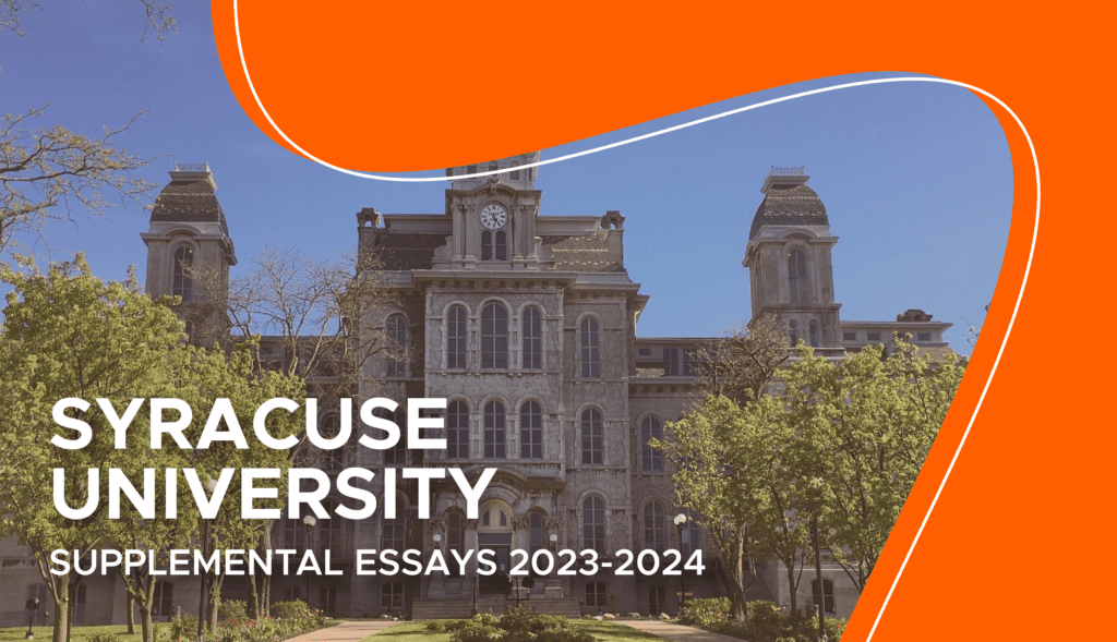 syracuse supplemental essay 2024